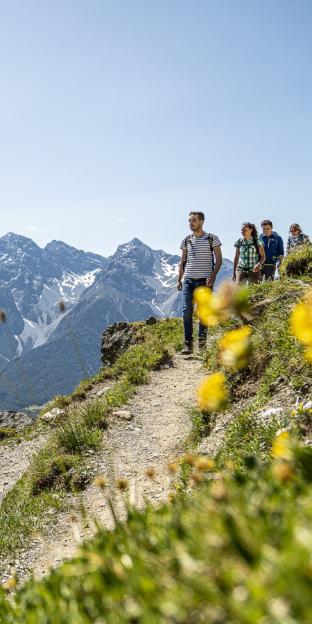 Bergwandern im Engadin.