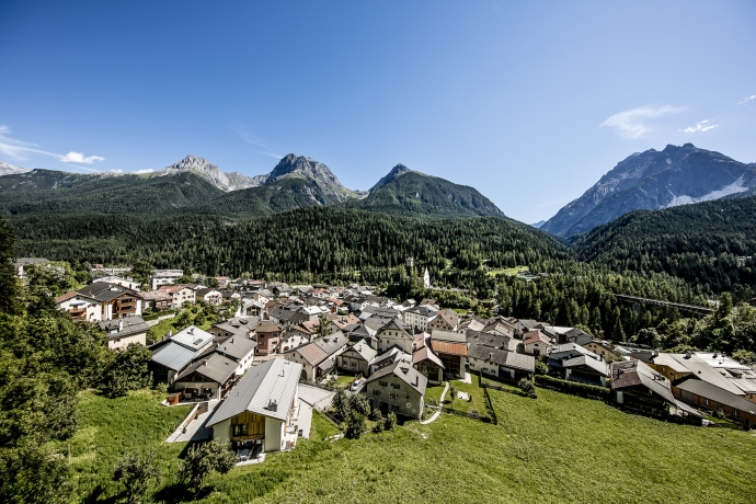 Scuol im Unterengadin. Scuol im Unterengadin.