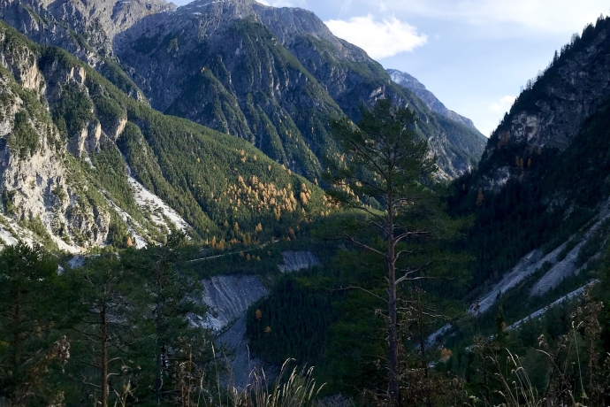Blick in das Val S-charl, Unterengadin Blick in das Val S-charl, Unterengadin
