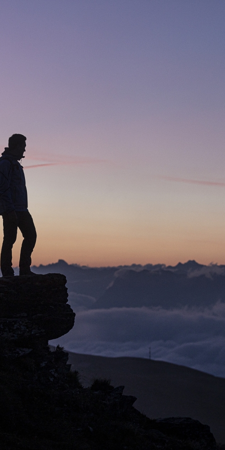 Wanderung mit Sonnenaufgang im Engadin Wanderung mit Sonnenaufgang im Engadin