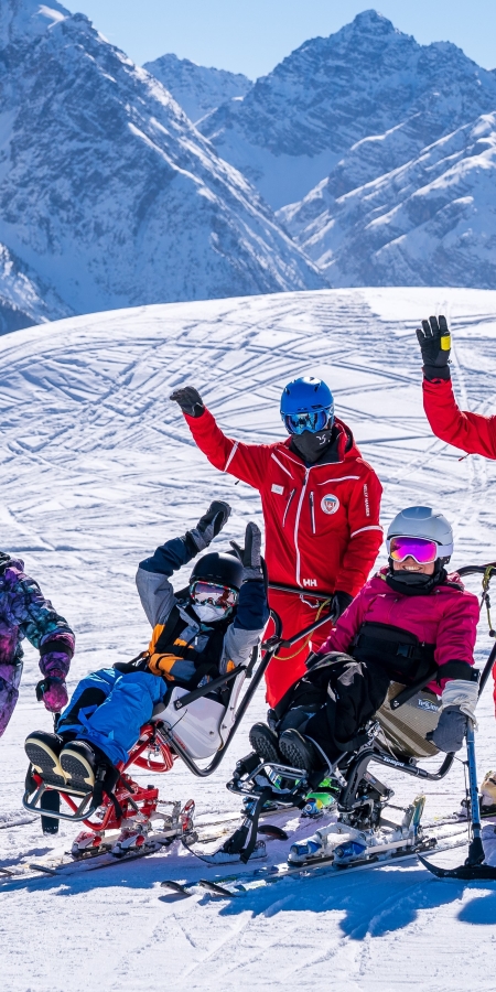 Barrierefreier Skispass auf Motta Naluns in Scuol.