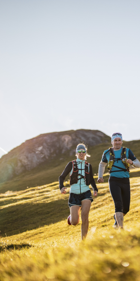 Trais Vals Trailrunning im Engadin im Sommer