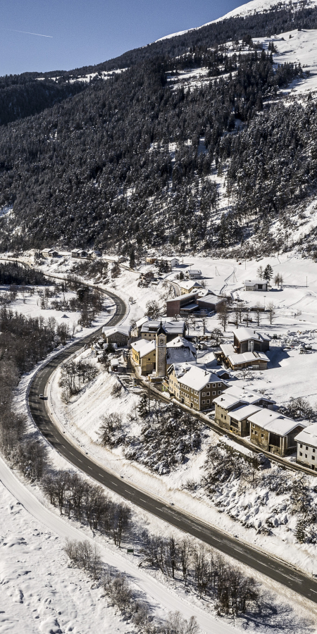 Strada-Martina, Unterengadin, im Winter