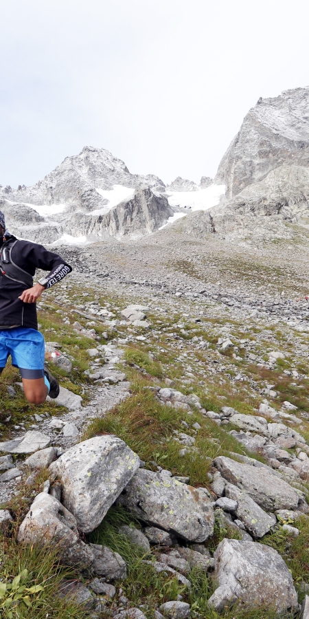 Der Transalpine Run führt auch von Samnaun nach Scuol.