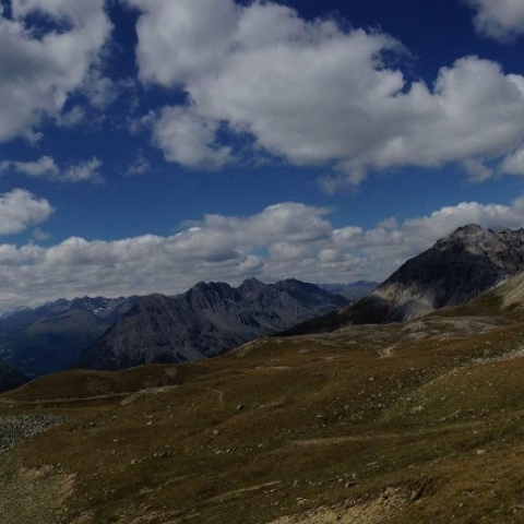 Mountainbike-tour beim Umbrailpass. Mountainbike-tour beim Umbrailpass.