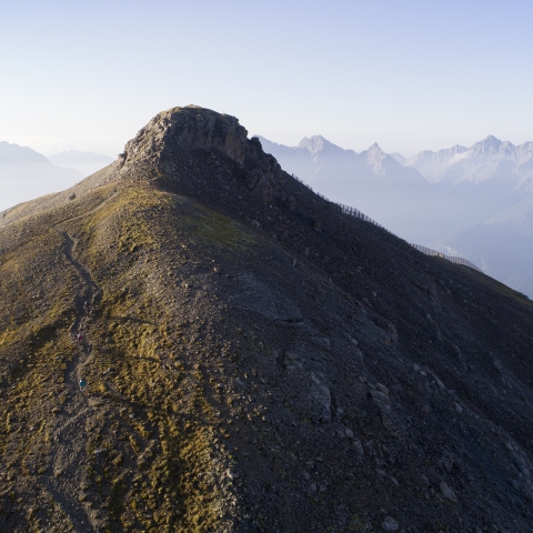 Gipfeltour zum Piz Clünas. Gipfeltour zum Piz Clünas.