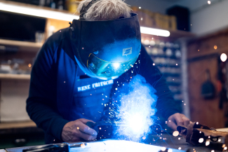 René Fritschi then processes the found objects in his workshop in Scuol.