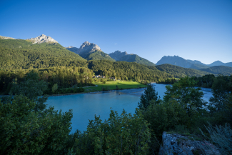Der Inn bei Pradella in Scuol