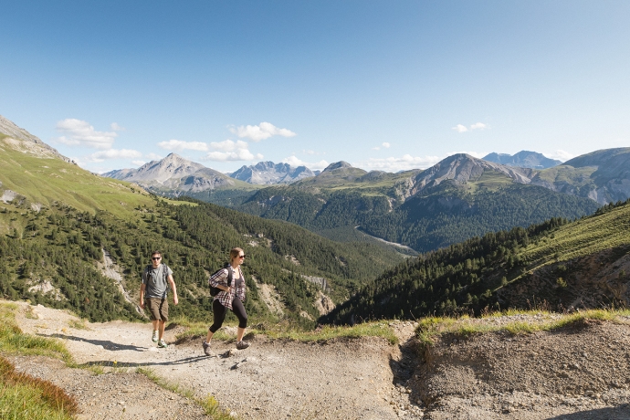 Auf der Wanderung im Nationalpark zum Margunet. Auf der Wanderung im Nationalpark zum Margunet.